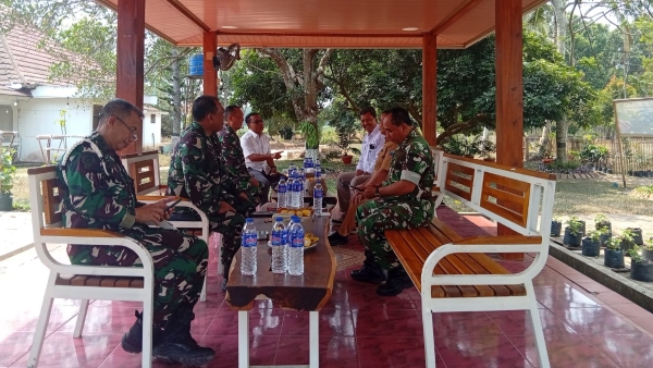 Kodim 0421/Lampung Selatan Perkuat Koordinasi Pencegahan Karhutla di Kebun Kedaton